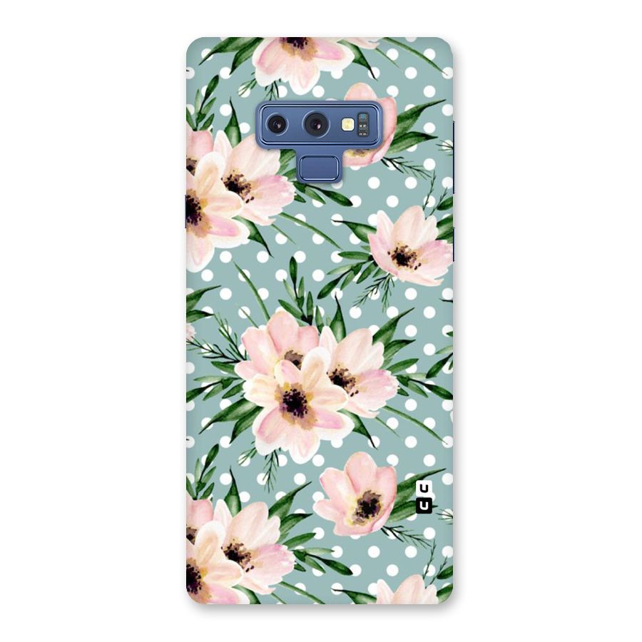 Polka Art Floral Back Case for Galaxy Note 9