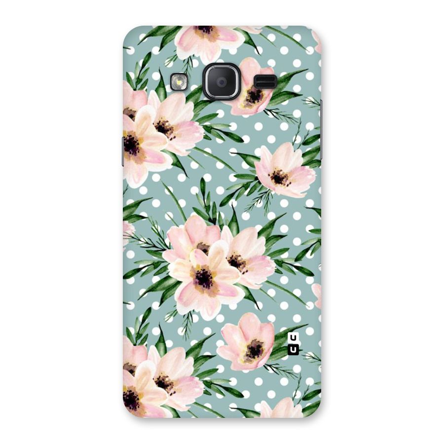 Polka Art Floral Back Case for Galaxy On7 2015
