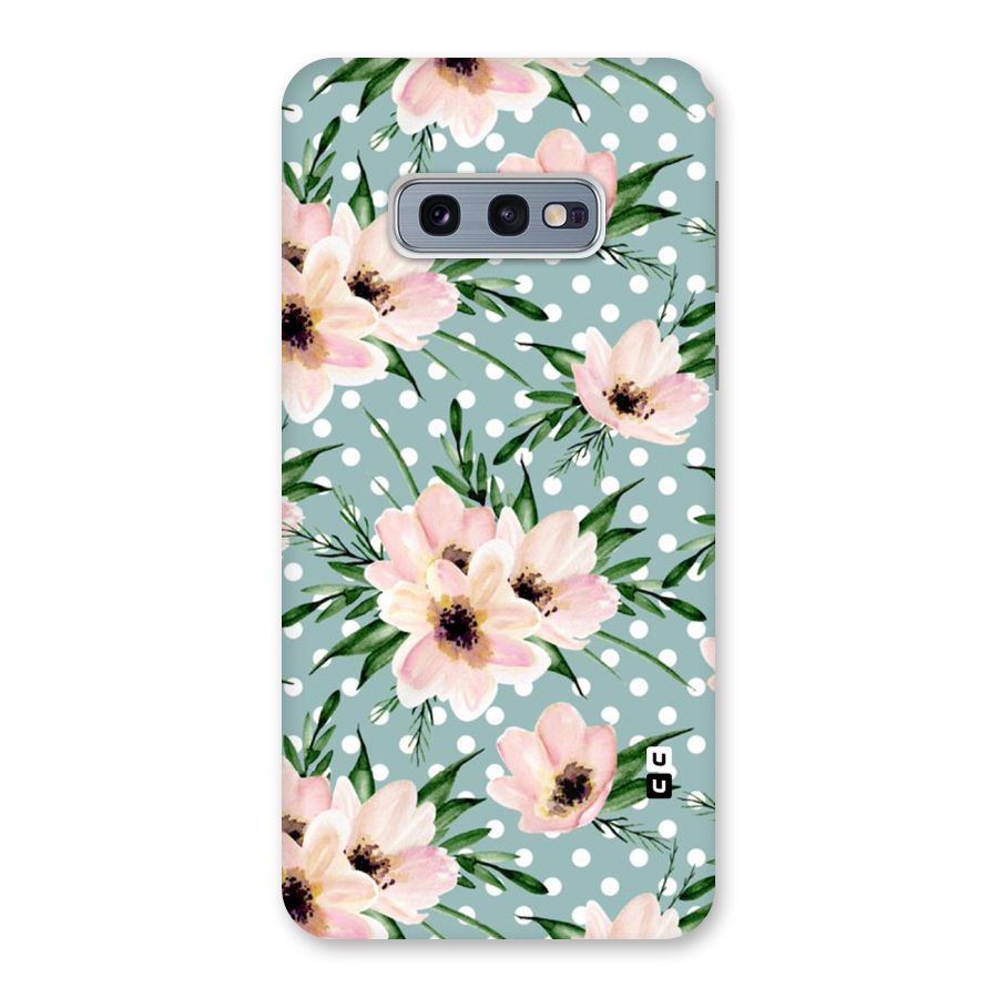 Polka Art Floral Back Case for Galaxy S10e