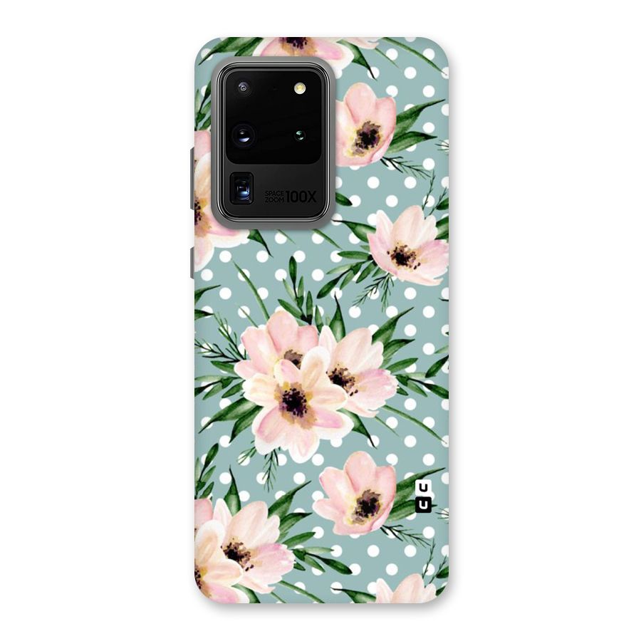 Polka Art Floral Back Case for Galaxy S20 Ultra