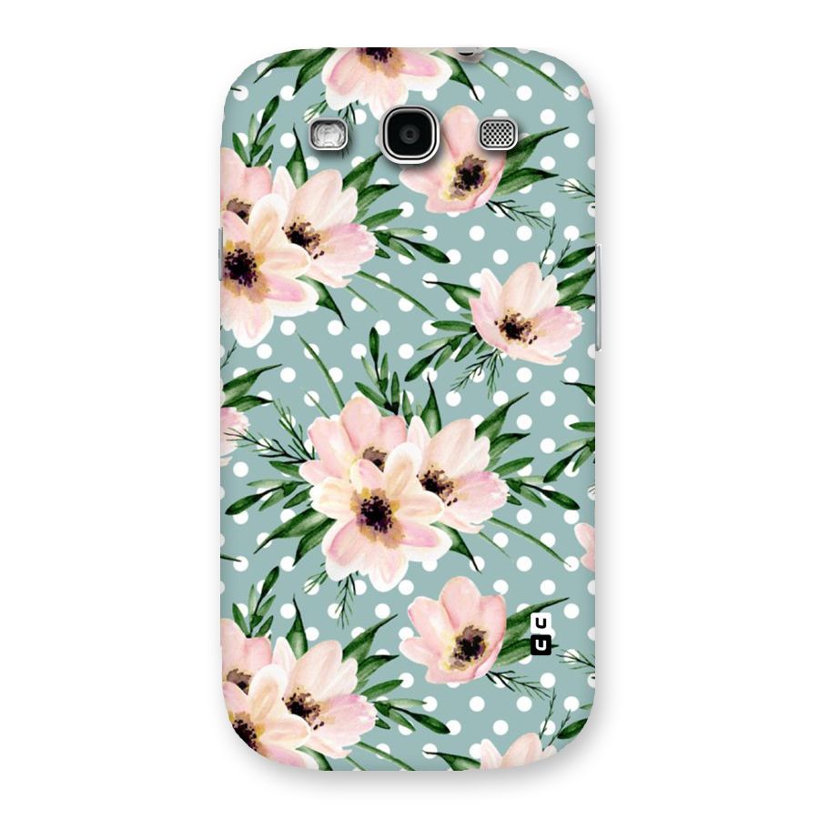 Polka Art Floral Back Case for Galaxy S3