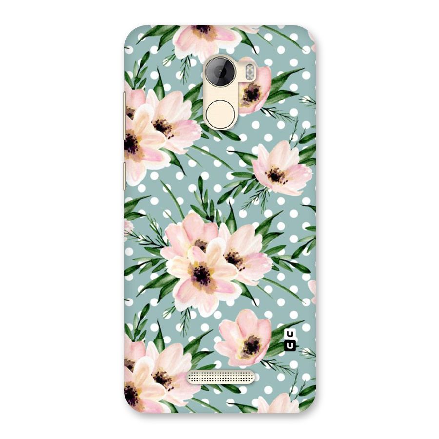 Polka Art Floral Back Case for Gionee A1 LIte