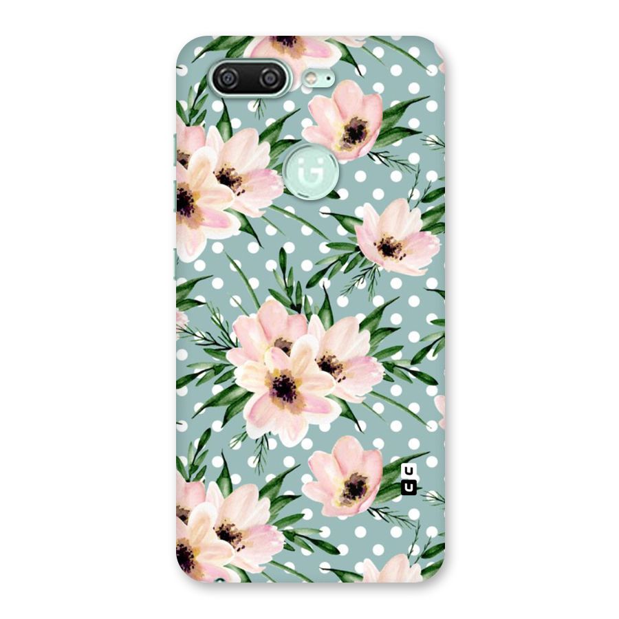 Polka Art Floral Back Case for Gionee S10