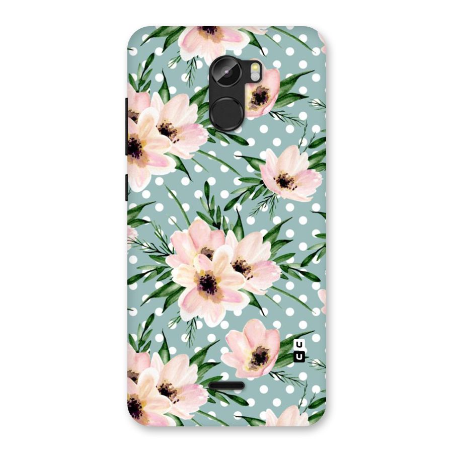 Polka Art Floral Back Case for Gionee X1