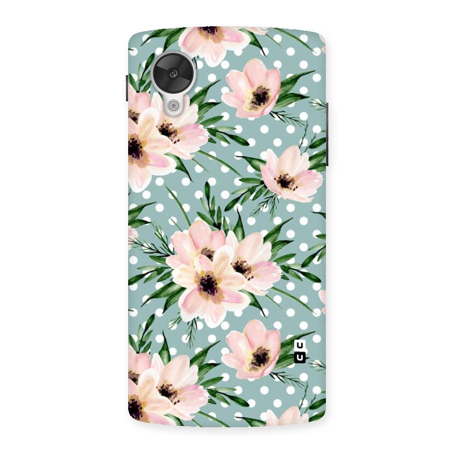 Polka Art Floral Back Case for Google Nexsus 5