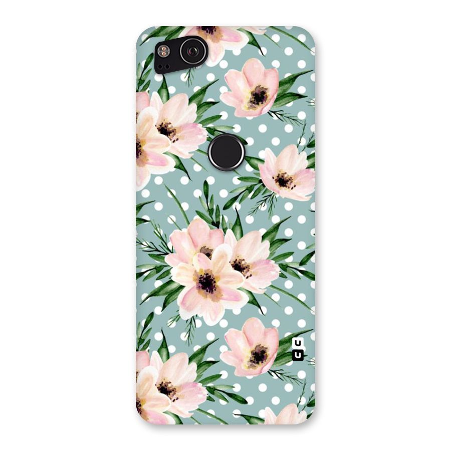 Polka Art Floral Back Case for Google Pixel 2