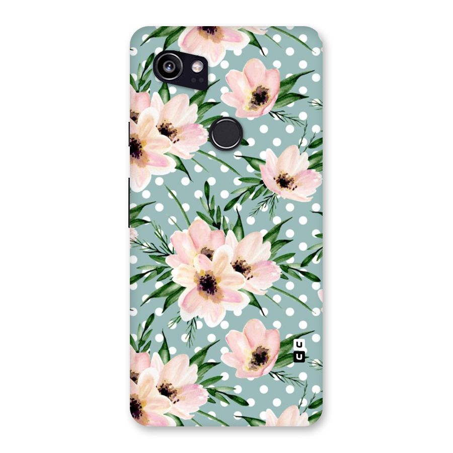 Polka Art Floral Back Case for Google Pixel 2 XL