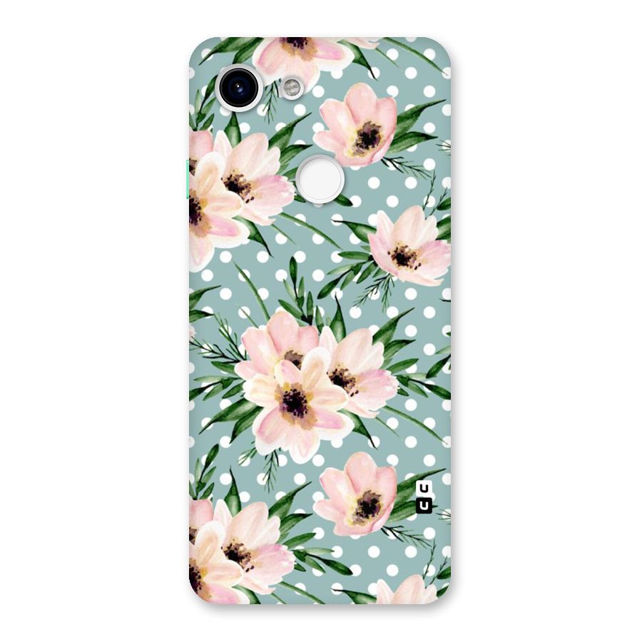 Polka Art Floral Back Case for Google Pixel 3