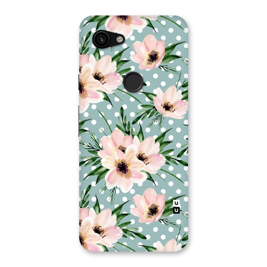 Polka Art Floral Back Case for Google Pixel 3a