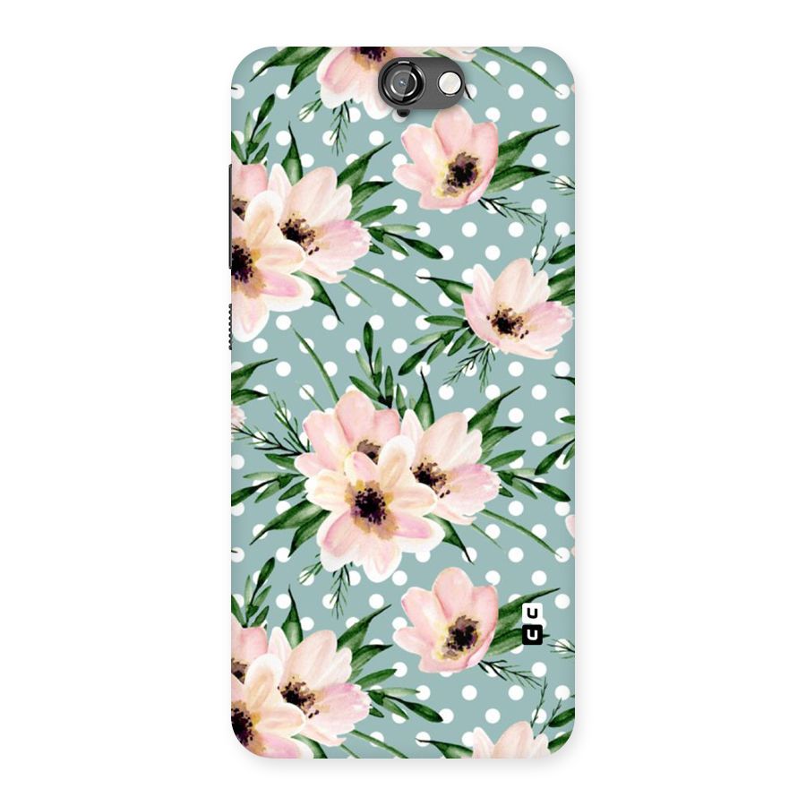 Polka Art Floral Back Case for HTC One A9