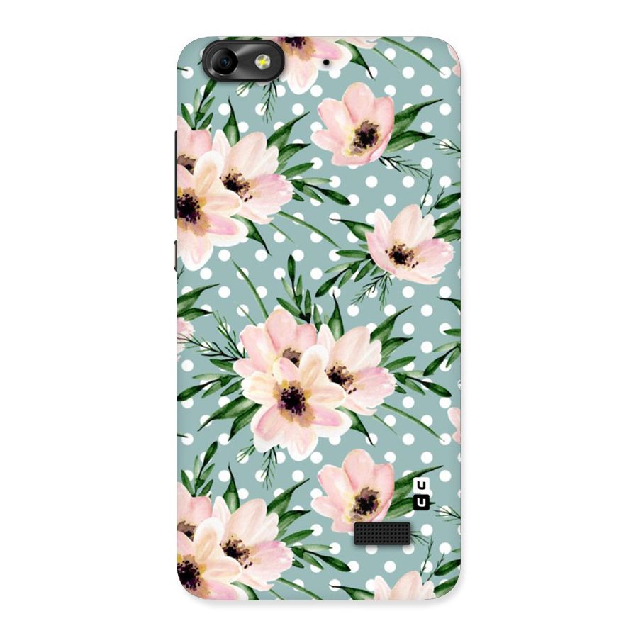 Polka Art Floral Back Case for Honor 4C