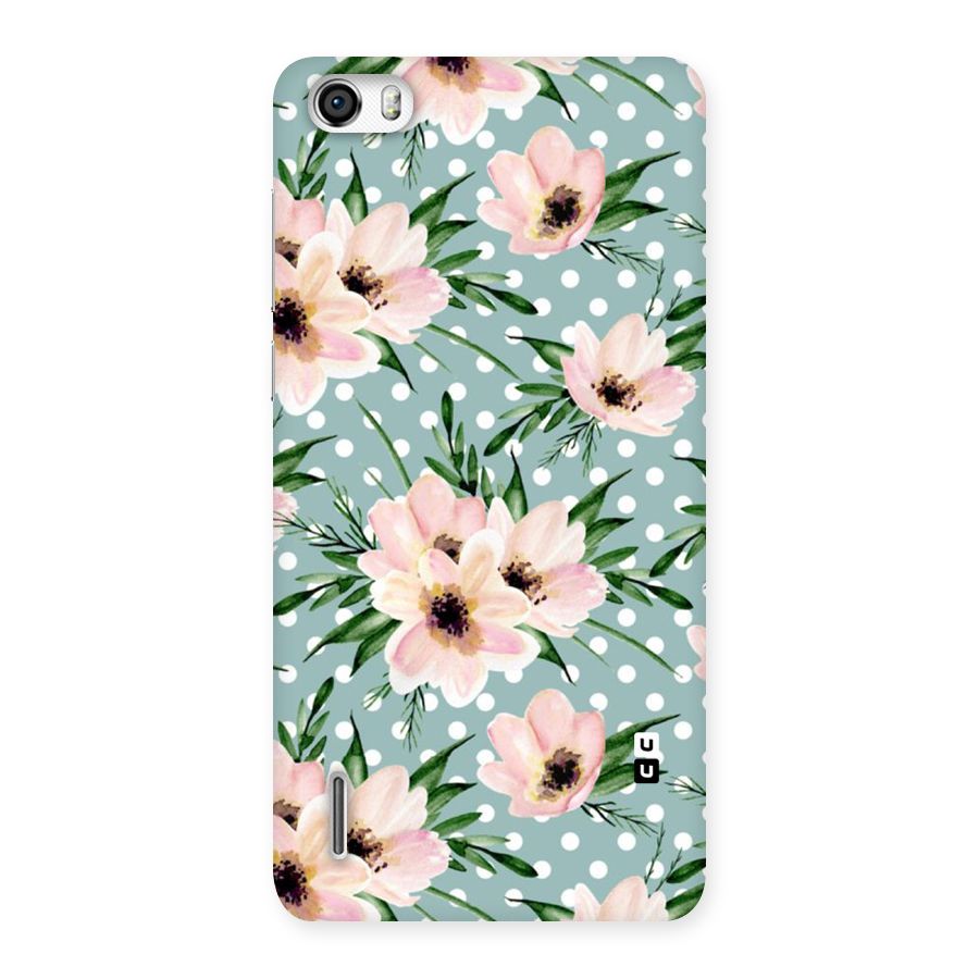 Polka Art Floral Back Case for Honor 6