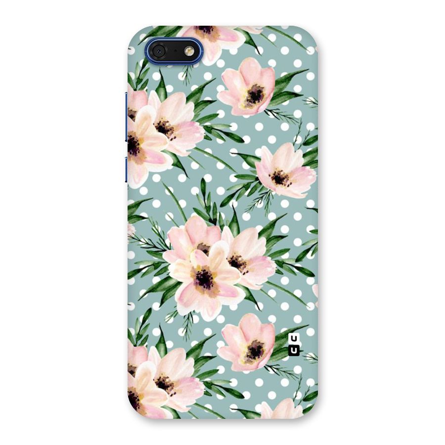 Polka Art Floral Back Case for Honor 7s