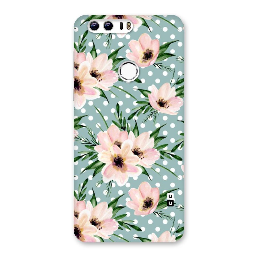 Polka Art Floral Back Case for Honor 8