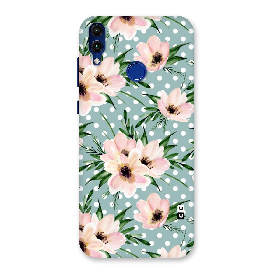 Polka Art Floral Back Case for Honor 8C