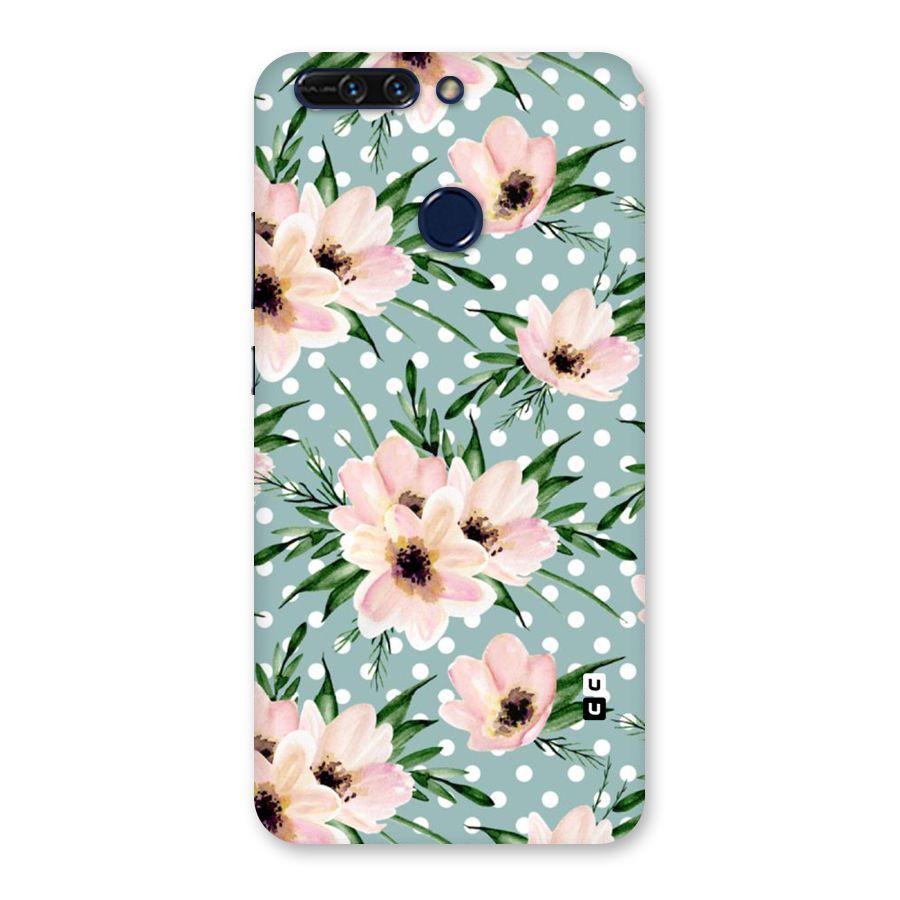 Polka Art Floral Back Case for Honor 8 Pro