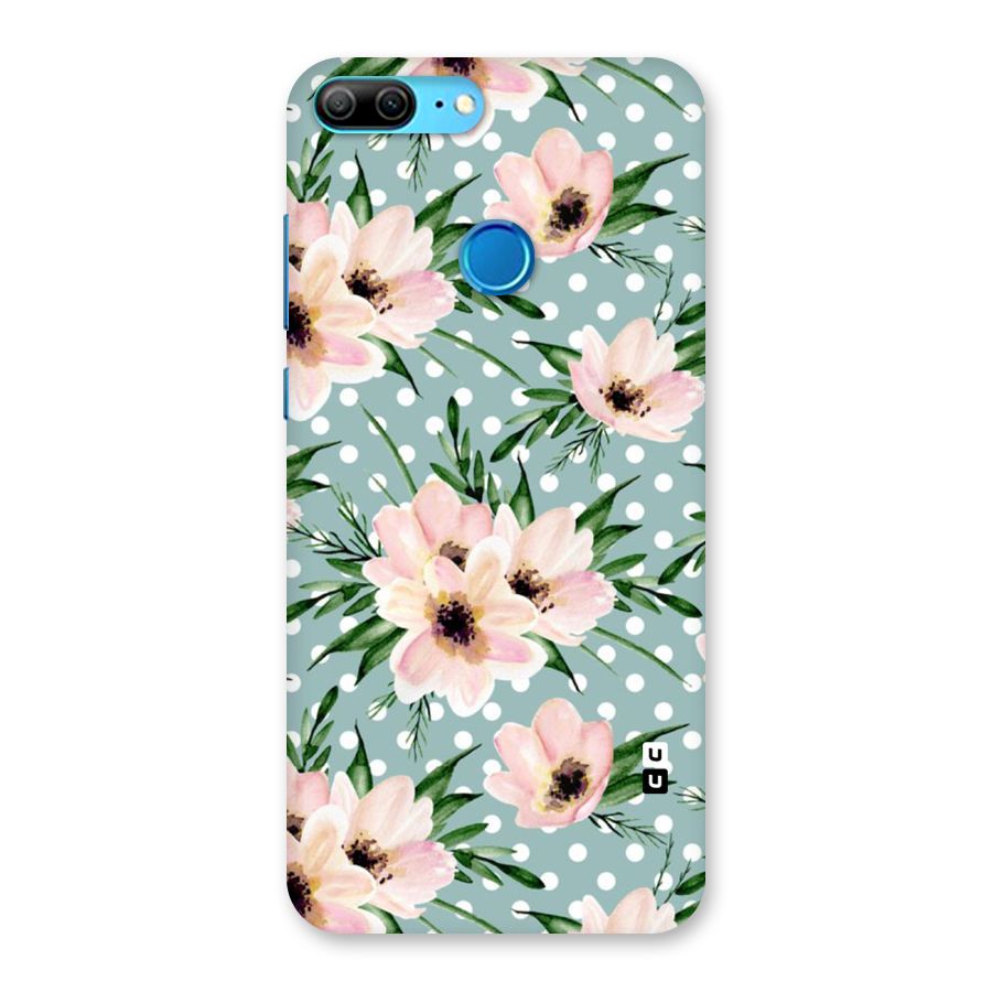 Polka Art Floral Back Case for Honor 9 Lite
