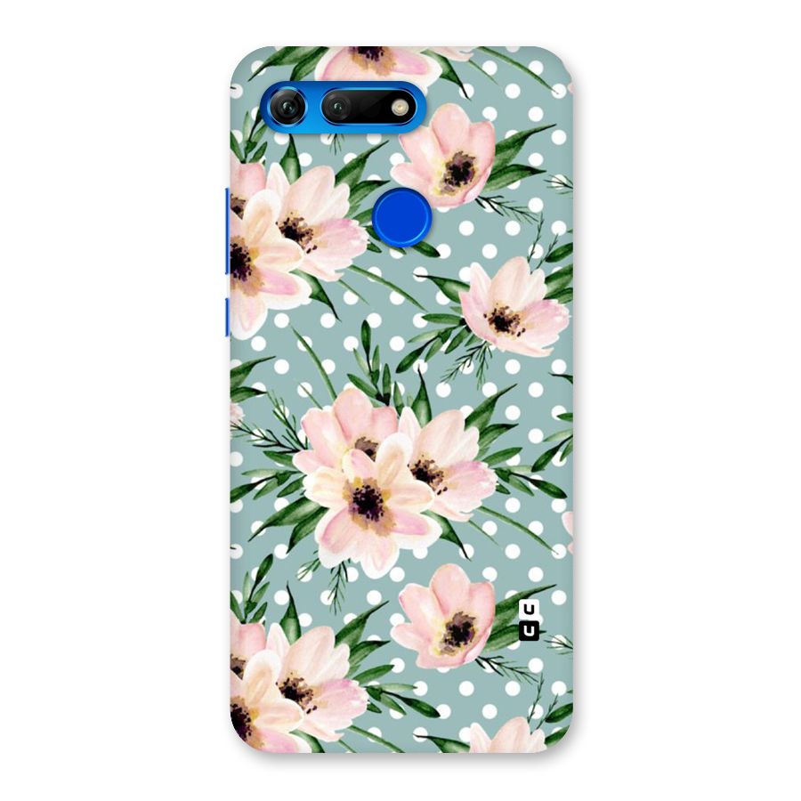 Polka Art Floral Back Case for Honor View 20