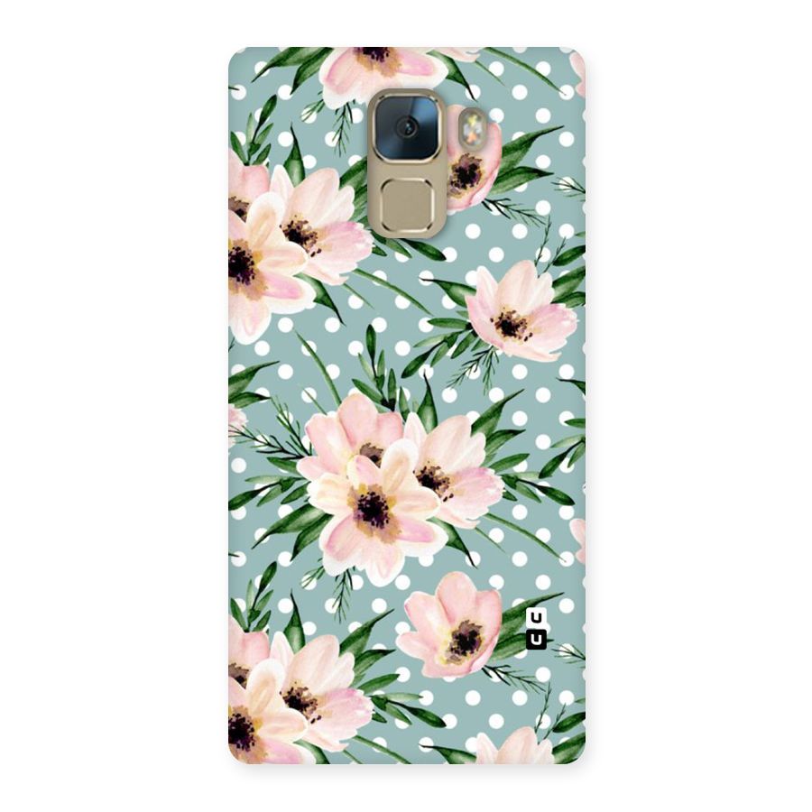 Polka Art Floral Back Case for Huawei Honor 7