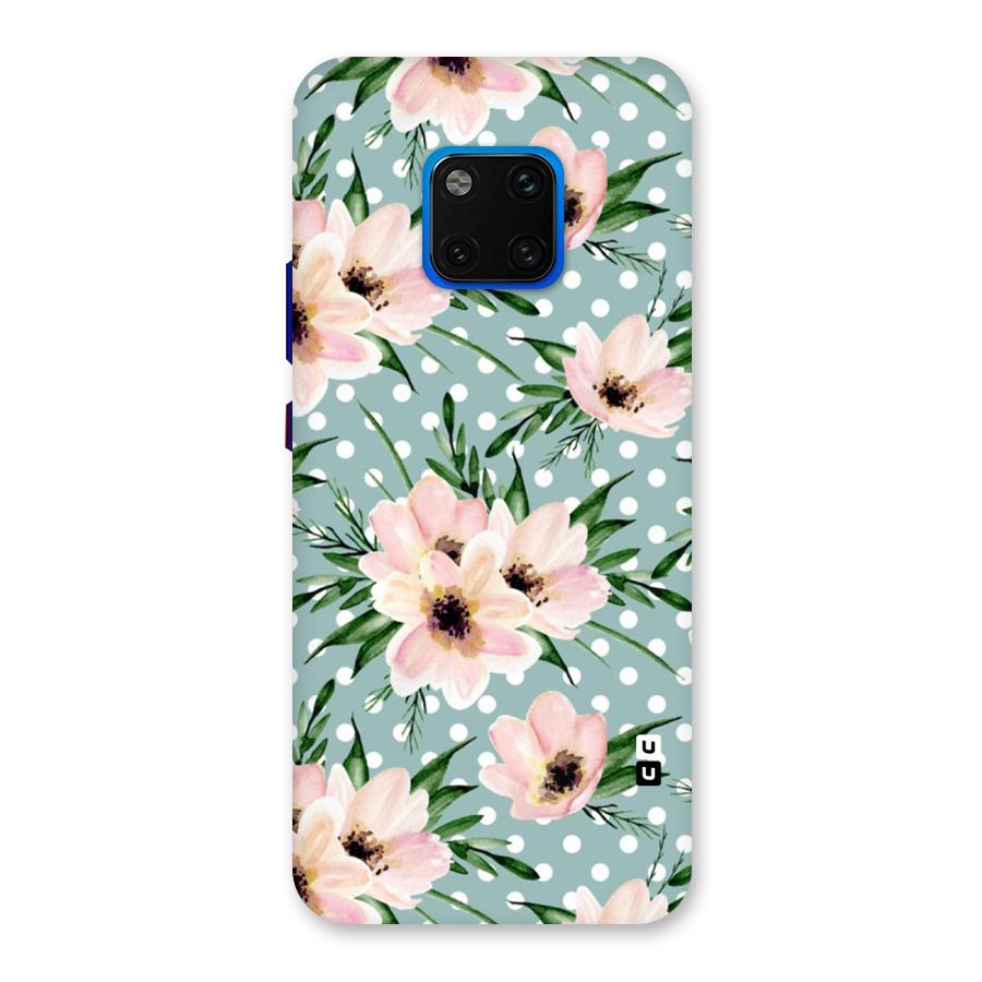 Polka Art Floral Back Case for Huawei Mate 20 Pro