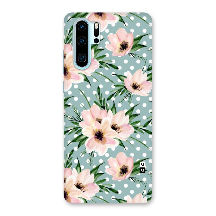 Polka Art Floral Back Case for Huawei P30 Pro