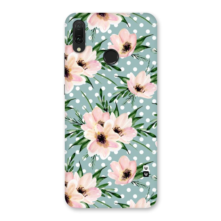 Polka Art Floral Back Case for Huawei Y9 (2019)
