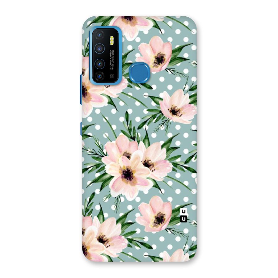 Polka Art Floral Back Case for Infinix Hot 9