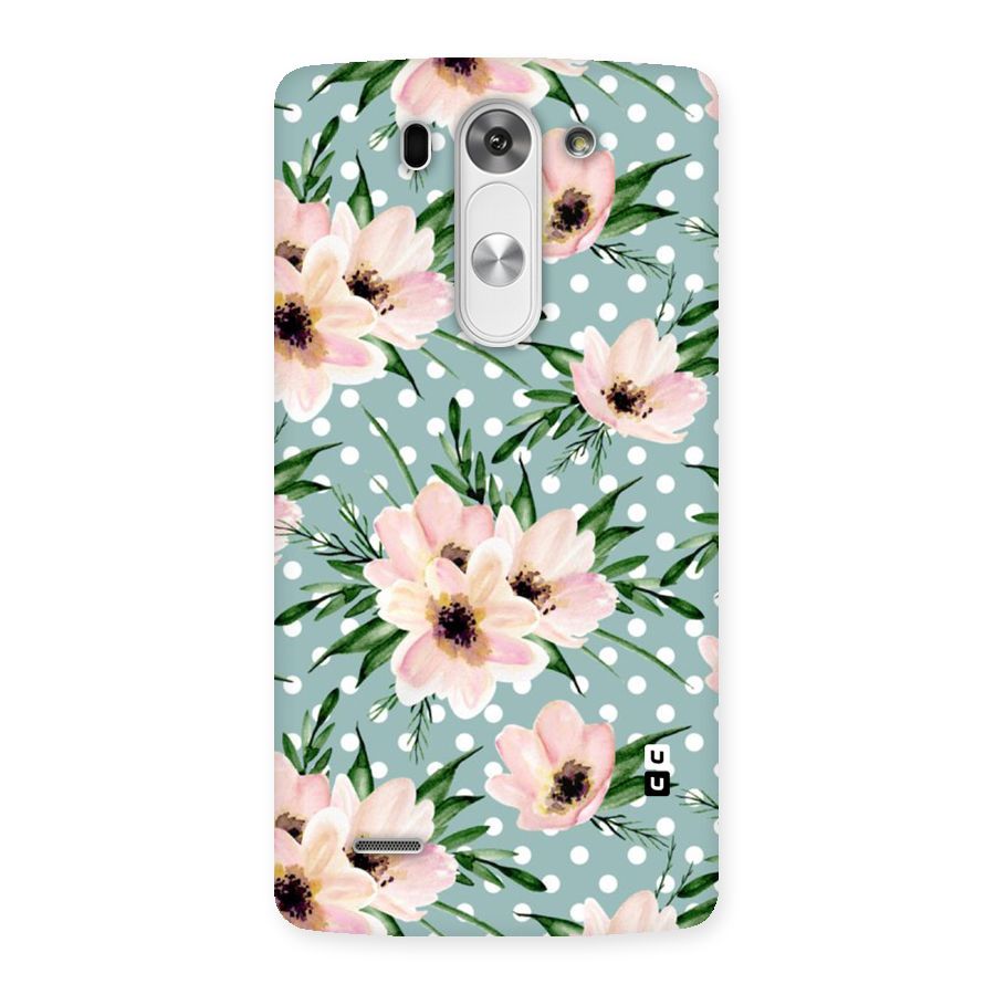 Polka Art Floral Back Case for LG G3 Beat