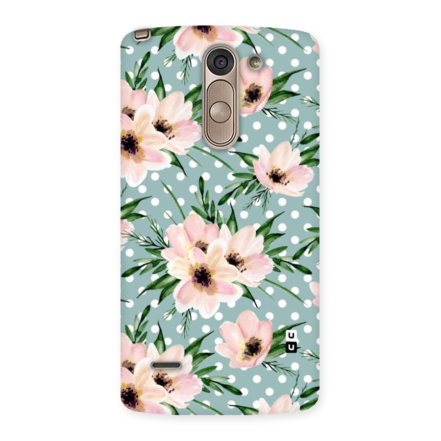 Polka Art Floral Back Case for LG G3 Stylus