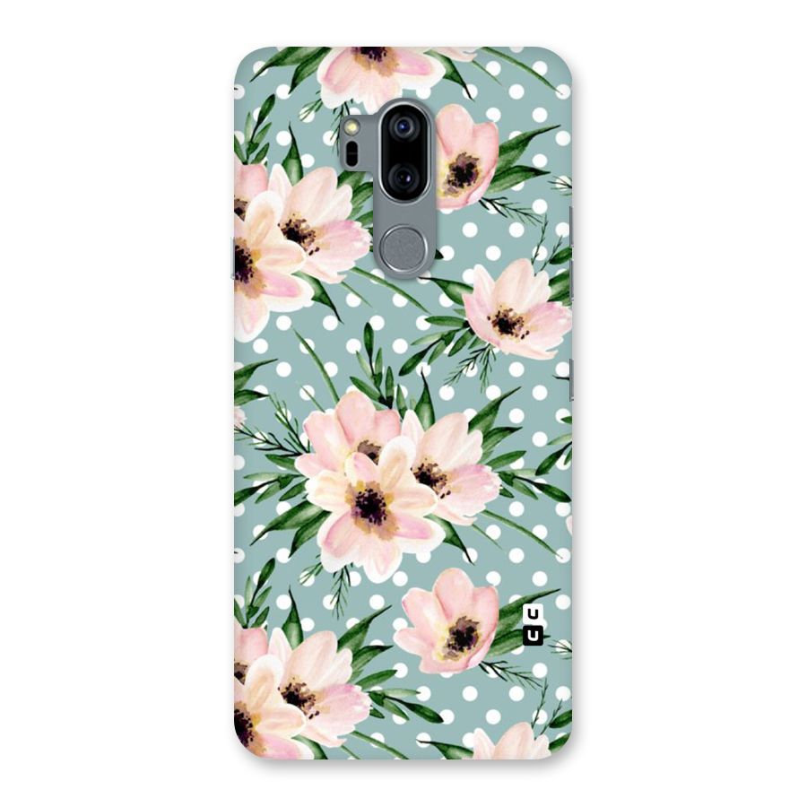 Polka Art Floral Back Case for LG G7