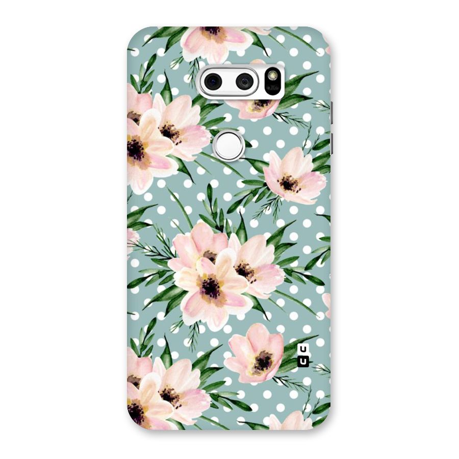 Polka Art Floral Back Case for LG V30