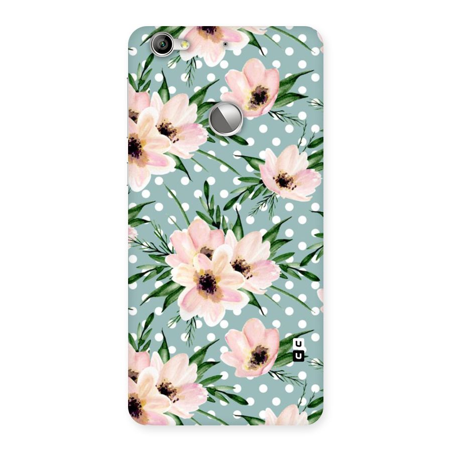 Polka Art Floral Back Case for LeTV Le 1s