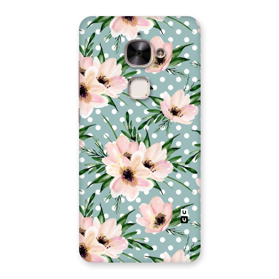 Polka Art Floral Back Case for Le 2