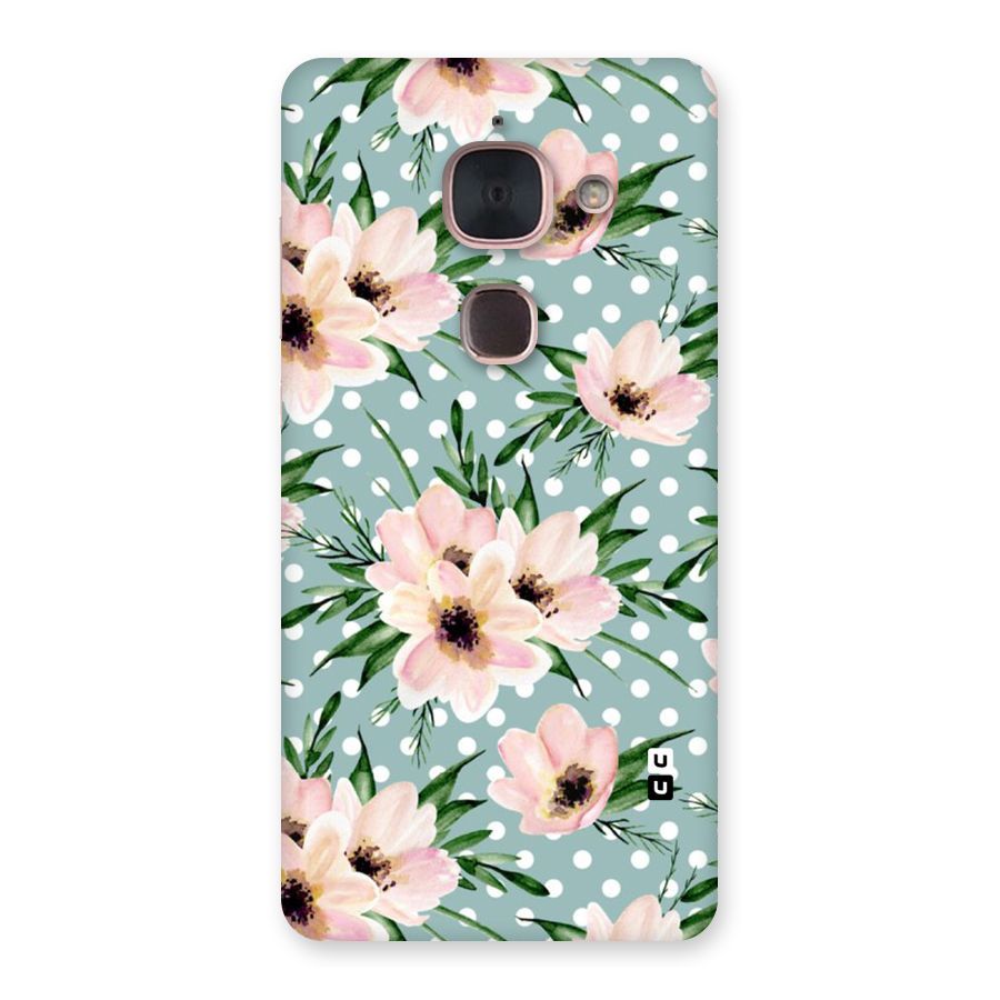 Polka Art Floral Back Case for Le Max 2