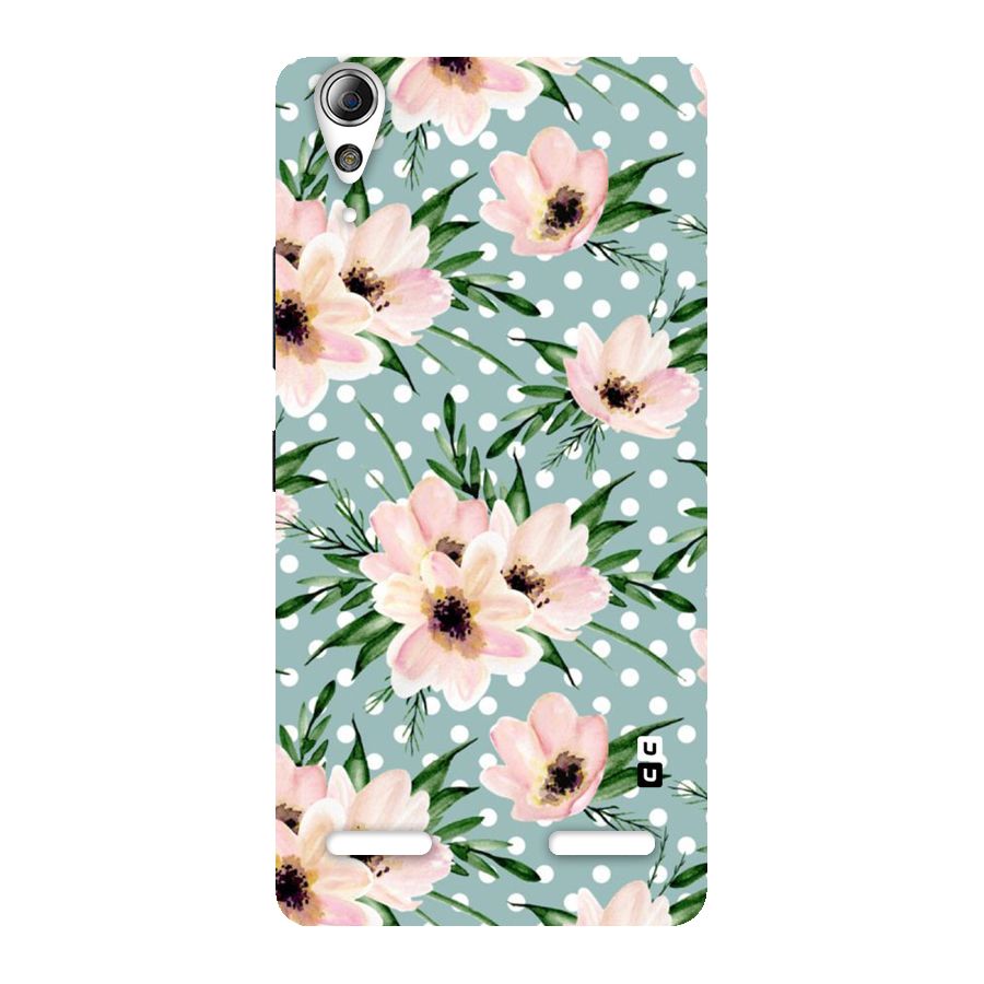 Polka Art Floral Back Case for Lenovo A6000 Plus