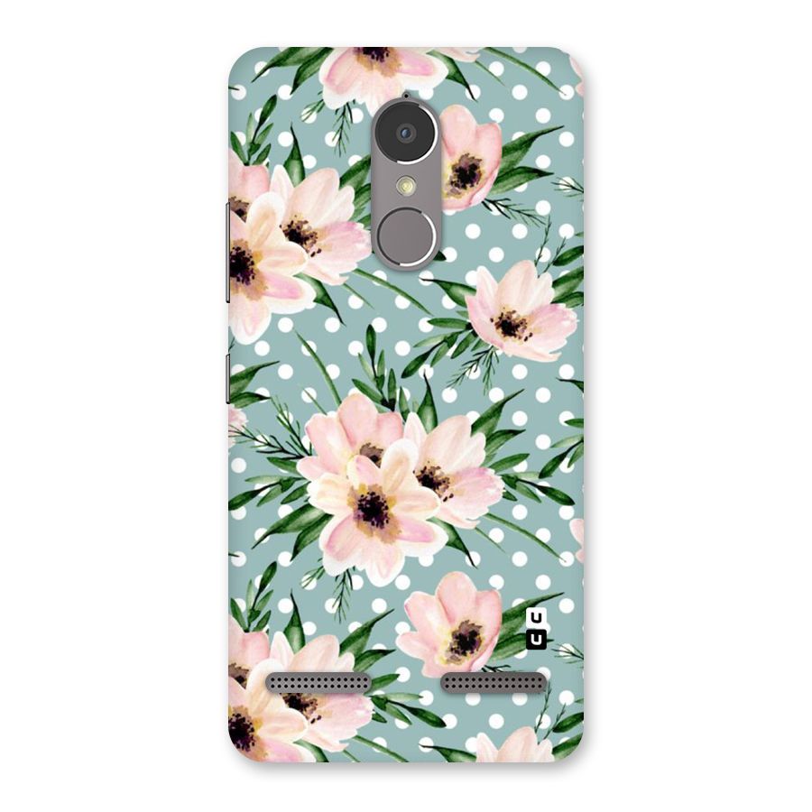 Polka Art Floral Back Case for Lenovo K6
