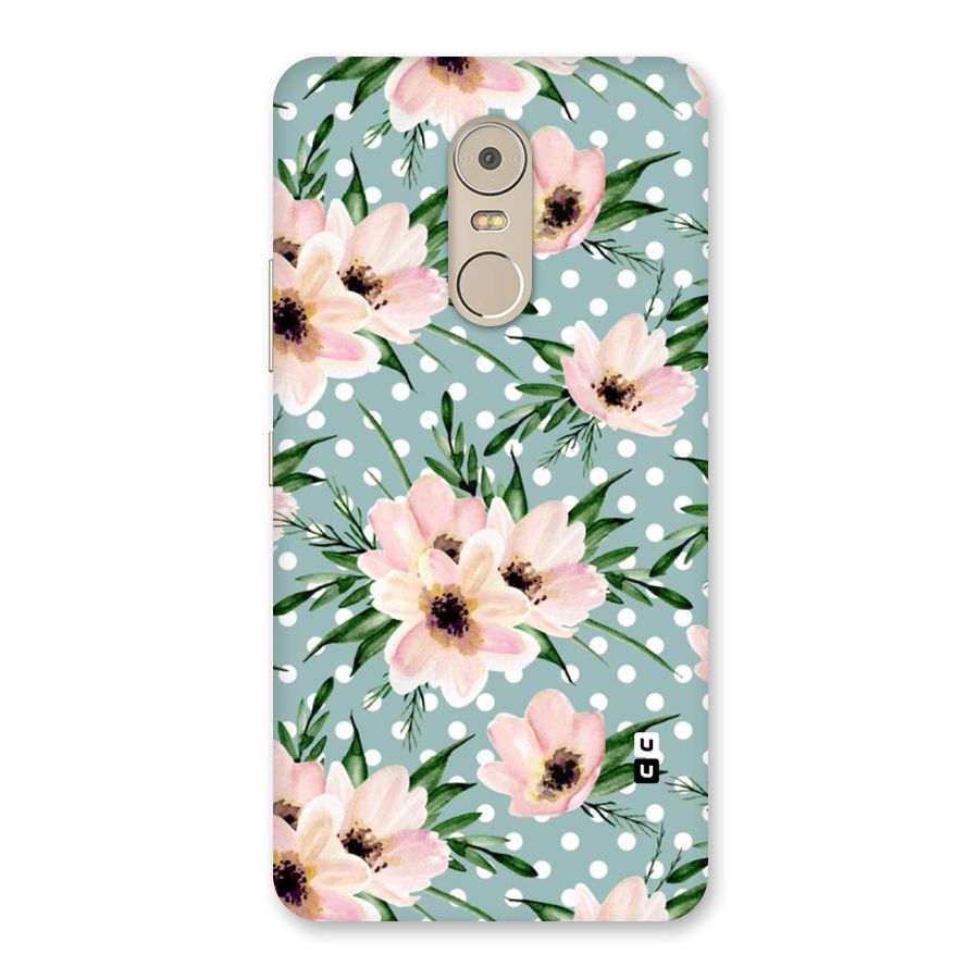 Polka Art Floral Back Case for Lenovo K6 Note