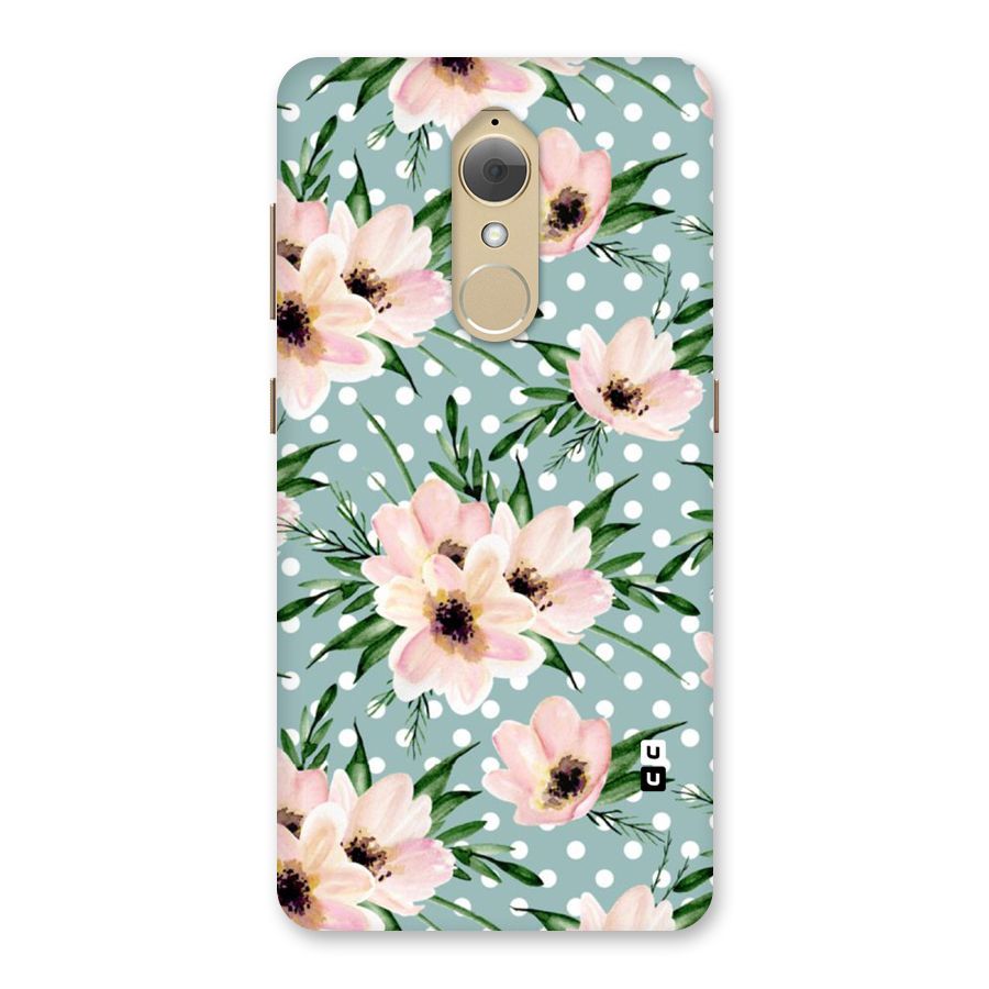 Polka Art Floral Back Case for Lenovo K8