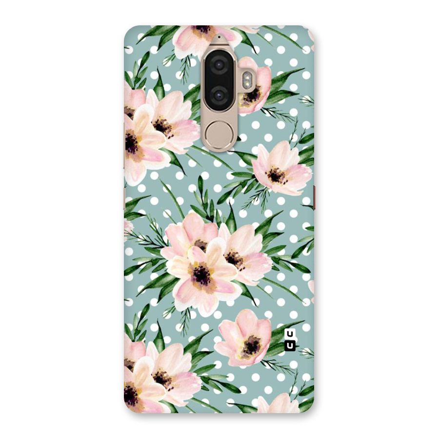 Polka Art Floral Back Case for Lenovo K8 Note