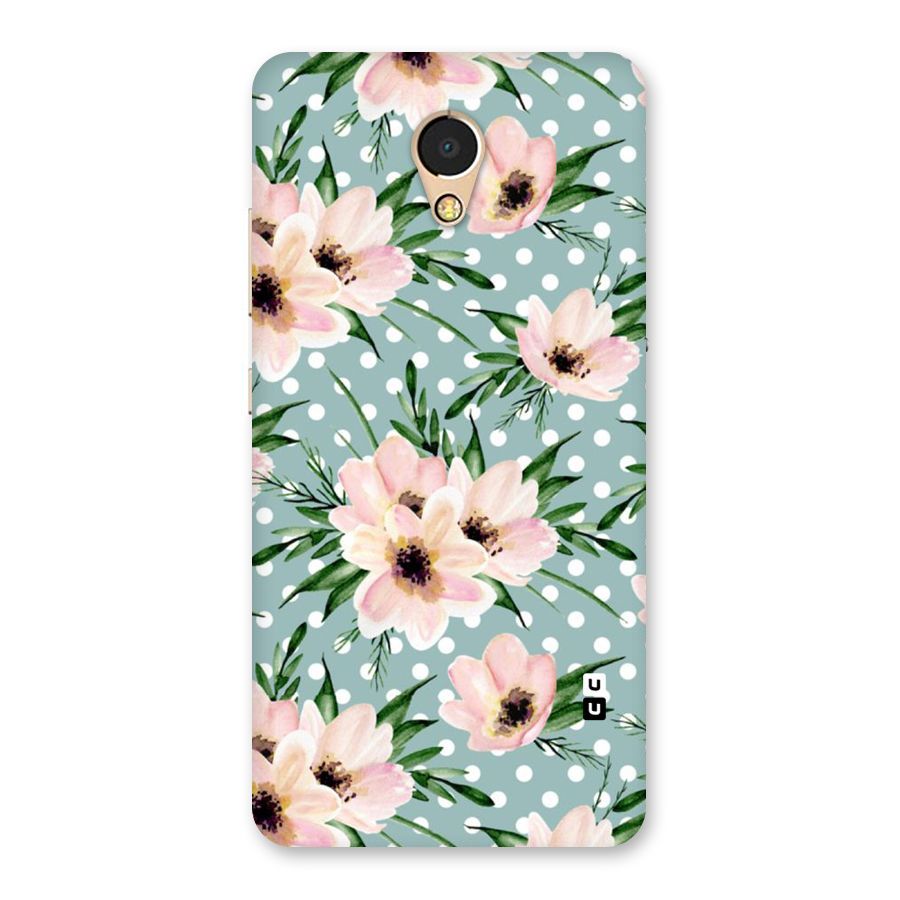 Polka Art Floral Back Case for Lenovo P2