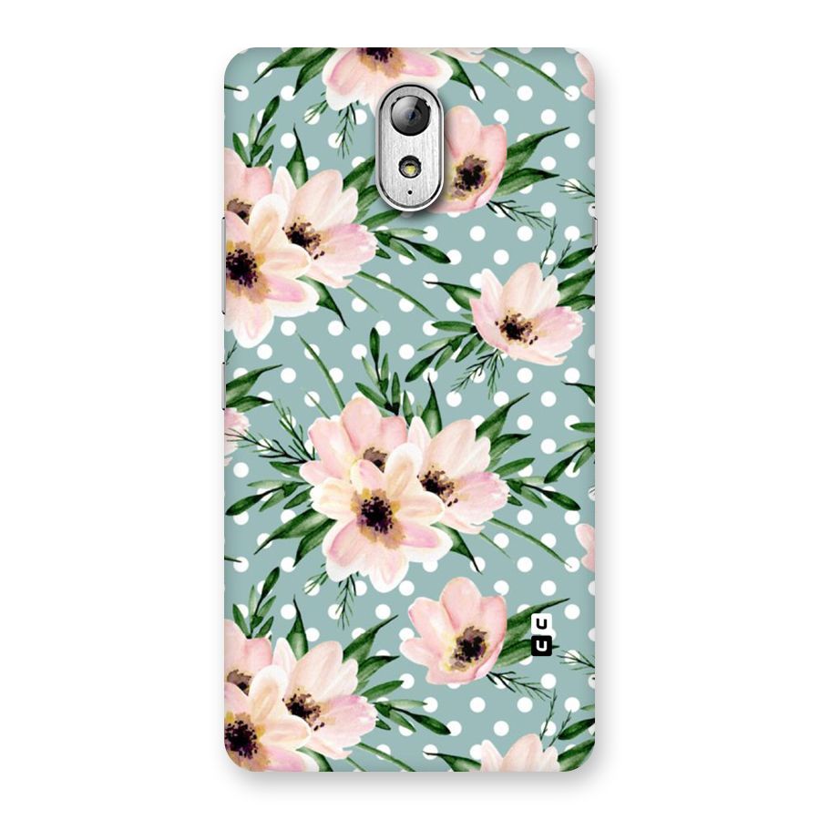 Polka Art Floral Back Case for Lenovo Vibe P1M