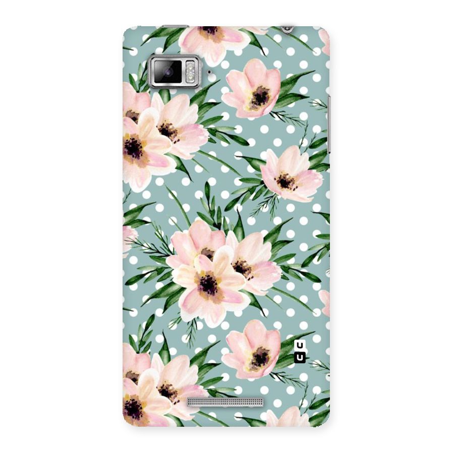 Polka Art Floral Back Case for Lenovo Vibe Z K910