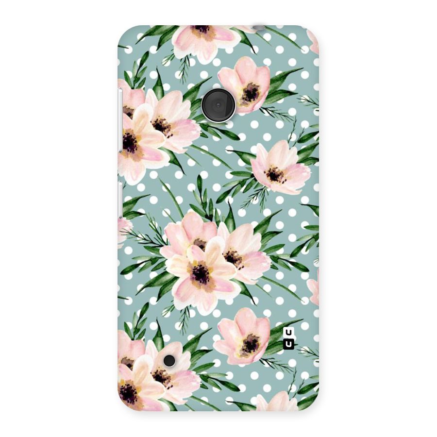 Polka Art Floral Back Case for Lumia 530