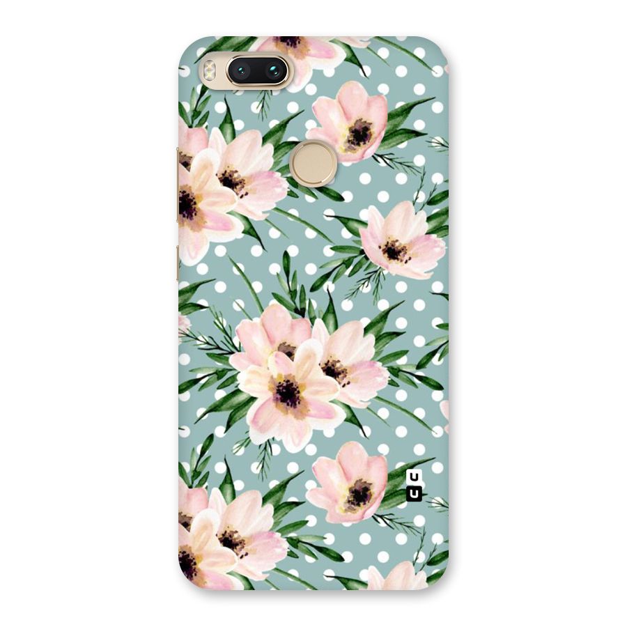 Polka Art Floral Back Case for Mi A1