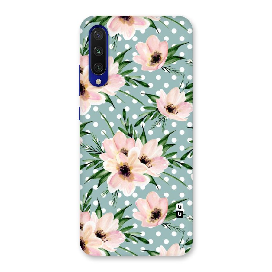 Polka Art Floral Back Case for Mi A3