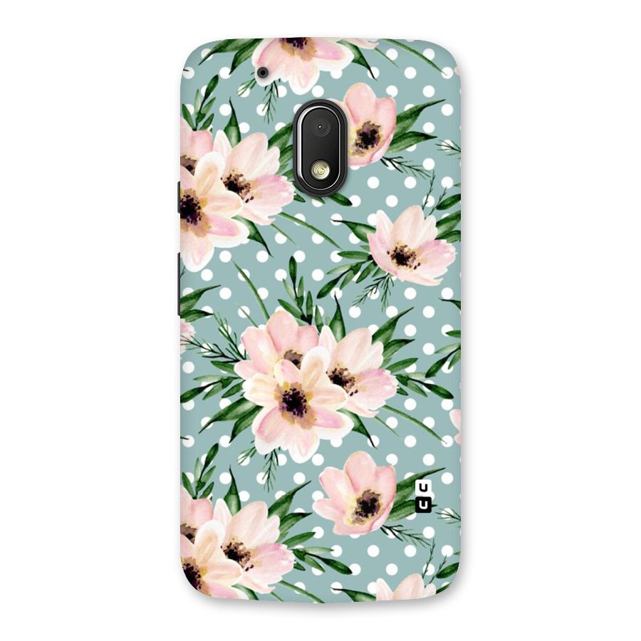 Polka Art Floral Back Case for Moto G4 Play