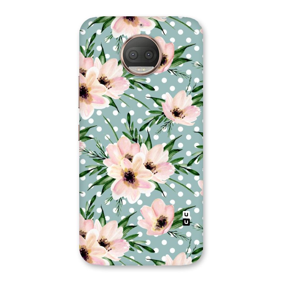 Polka Art Floral Back Case for Moto G5s Plus
