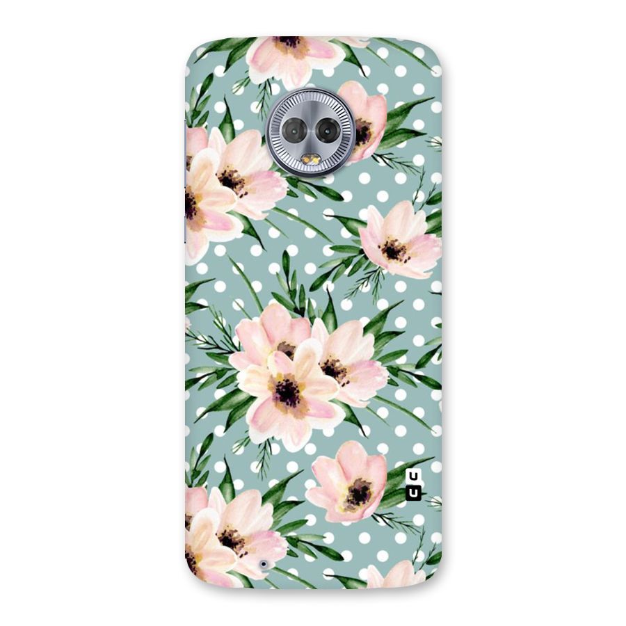 Polka Art Floral Back Case for Moto G6