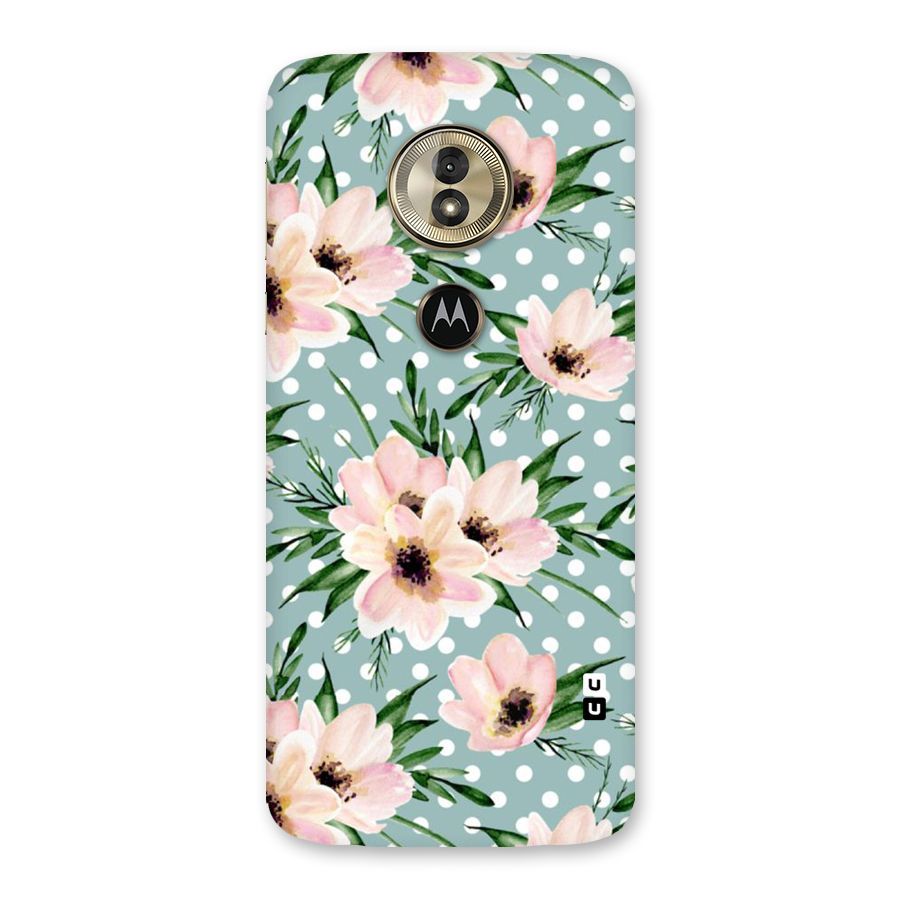 Polka Art Floral Back Case for Moto G6 Play