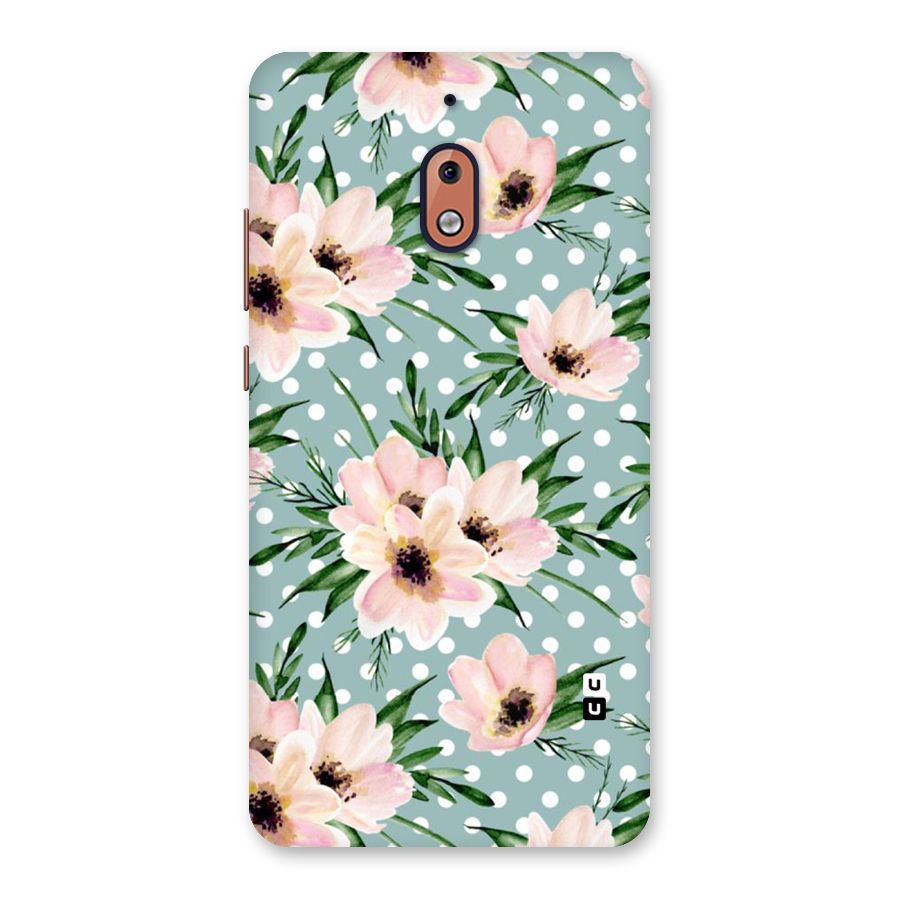 Polka Art Floral Back Case for Nokia 2.1